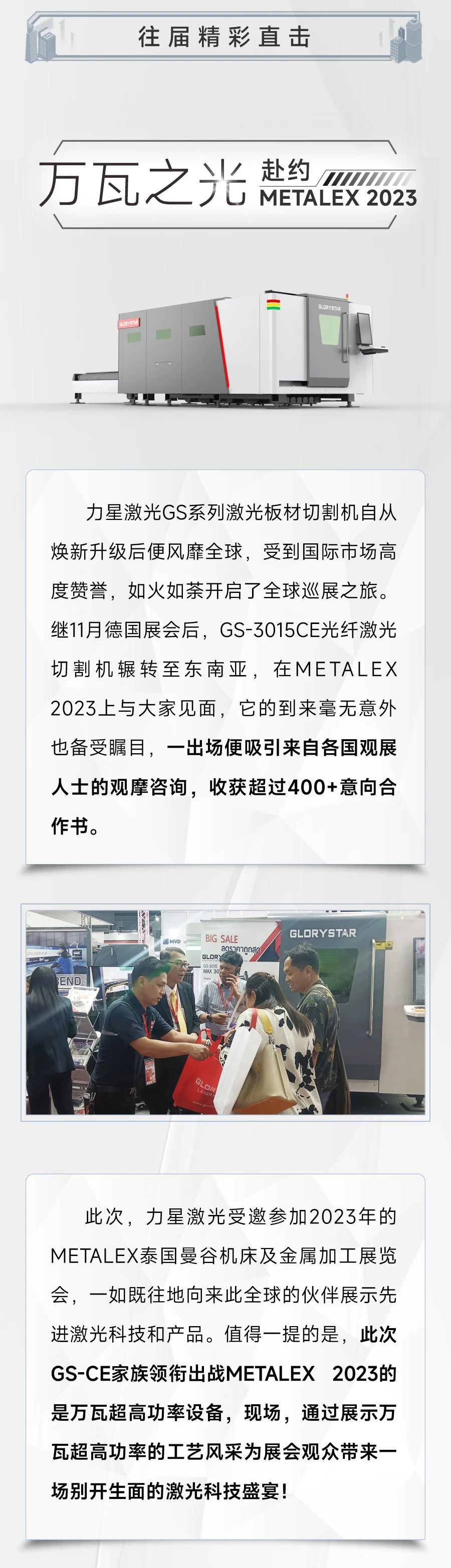 2023再出征!力星激光攜萬瓦設(shè)備亮相METALEX泰國曼谷機(jī)床及金屬加工展! 2023再出征!力星激光攜萬瓦設(shè)備亮相METALEX泰國曼谷機(jī)床及金屬加工展!