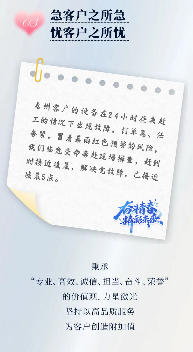 力星激光服務(wù)怎么樣？力星用五星售后服務(wù)貼心為您解憂！